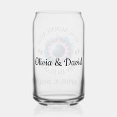 2024年太陽の総日食の妊娠の発表 ガラス缶 (裏面)