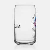 2024年太陽の総日食の妊娠の発表 ガラス缶 (右)