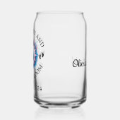 2024年太陽の総日食の妊娠の発表 ガラス缶 (左)