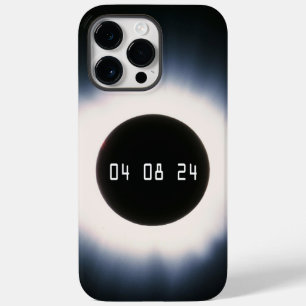 2024年太陽の黒白の皆既食 Case-Mate iPhone 14 PRO MAXケース