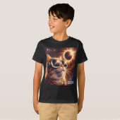 2024年太陽のEclipseがGlesを着用 Tシャツ (正面フル)