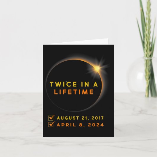 2024年太陽のEclipseで2回太陽の食 カード (正面)