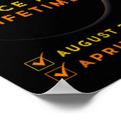 2024年太陽のEclipseで2回太陽の食 ポスター (角)