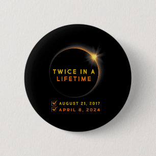 2024年太陽のEclipseで2回太陽の食 缶バッジ