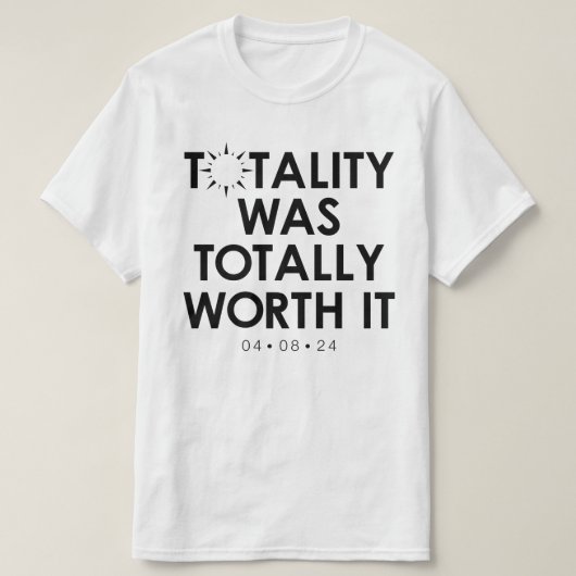 2024年太陽のEclipse価値Tシャツ合計 Tシャツ (デザイン正面)