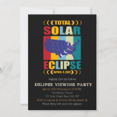 2024年太陽のEclipse表示パーティの招待状 招待状 (正面)