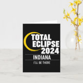 2024年太陽のEclipse Indiana カード (黄色い花)