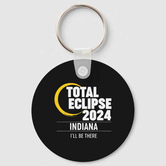 2024年太陽のEclipse Indiana キーホルダー (正面)