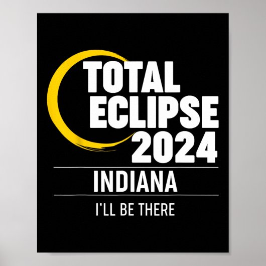 2024年太陽のEclipse Indiana ポスター (正面)