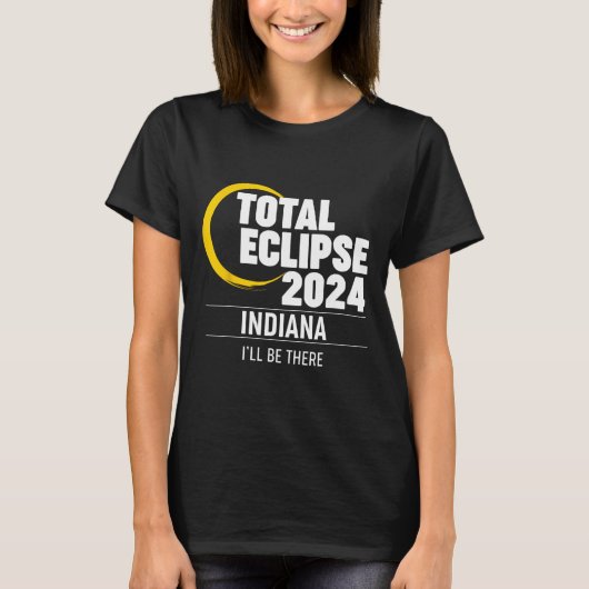 2024年太陽のEclipse Indiana Tシャツ (正面)