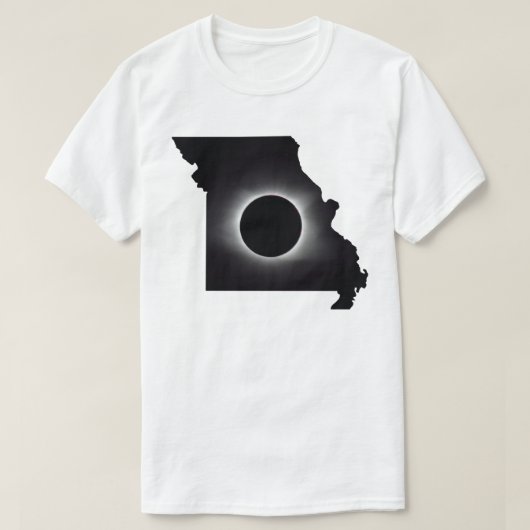 2024年太陽のEclipse Missouri Tシャツ (デザイン正面)