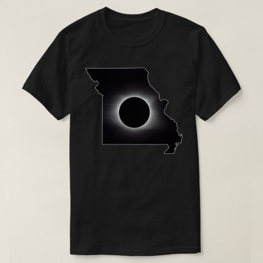 2024年太陽のEclipse Missouri Tシャツ (デザイン正面)