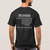 2024年太陽のEclipse Oklahoma T-Shirt Tシャツ (裏面)