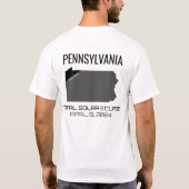 2024年太陽のEclipse Pennsylvania Tシャツ (裏面)
