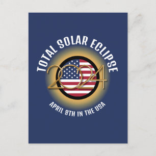 2024年太陽のECLIPSE USA ポストカード