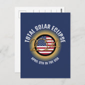 2024年太陽のECLIPSE USA ポストカード (正面/裏面)