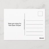 2024年太陽のECLIPSE USA ポストカード (裏面)