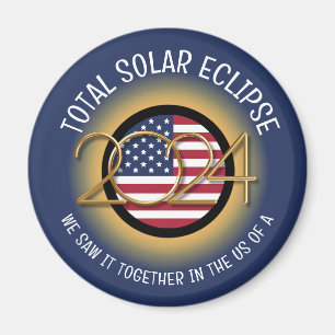2024年太陽のECLIPSE USA マグネット