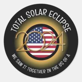 2024年太陽のECLIPSE USA ラウンドシール