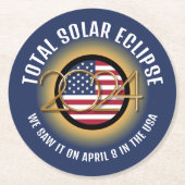 2024年太陽のECLIPSE USA ラウンドペーパーコースター (正面)