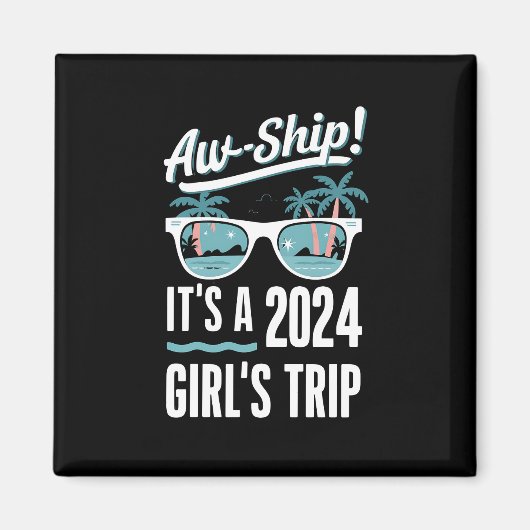 2024年女子旅 ガールズクルーズ グループ マグネット (正面)