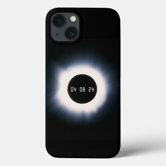 2024年完全日食 モノクローム Case-Mate iPhoneケース (裏面)