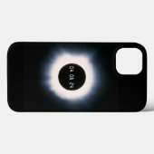 2024年完全日食 モノクローム Case-Mate iPhoneケース (裏面 (横))