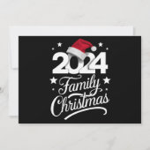2024年家族のクリスマスにぴったりなサンタのマッチングパジャマ シーズンカード (正面)