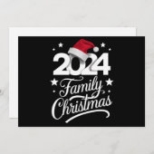 2024年家族のクリスマスにぴったりなサンタのマッチングパジャマ シーズンカード (正面/裏面)