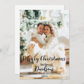 2024年家族のクリスマス写真 シーズンカード (正面/裏面)