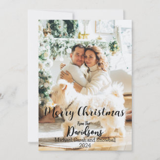 2024年家族のクリスマス写真 シーズンカード