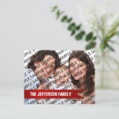 2024年家族写真テンプレートカレンダー ポストカード (スタンド正面)