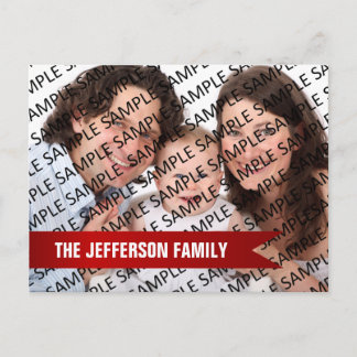 2024年家族写真テンプレートカレンダー ポストカード