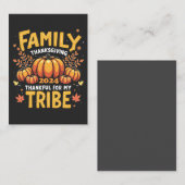 2024年家族感謝祭　私の仲間に感謝 ノートカード (正面/裏面)
