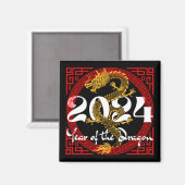 2024年干支 辰年 マグネット (正面/裏面)