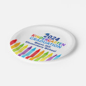 2024年幼稚園卒業カスタムパーティー ペーパープレート (アングル)