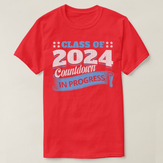 2024年度カウントダウンおもしろい大学院生グラのクラス Tシャツ (デザイン正面)