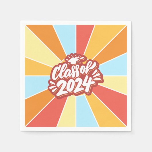 2024年度卒業お祝い スタンダードカクテルナプキン (正面)