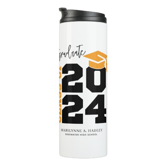 2024年度卒業パーティーのクラス タンブラー (回転右)