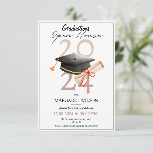 2024年度卒業式オープンハウス 招待状 (スタンド正面)