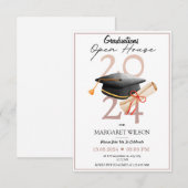 2024年度卒業式オープンハウス 招待状 (正面/裏面)