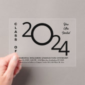 2024年度卒業式卒業写真 アクリル招待状 (インサイチュ (ポータブル))