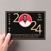 2024年度卒業式卒業写真 アクリル招待状 (インサイチュ (ポータブル))