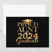 2024年度卒業生の誇りある叔母 招待状 (正面/裏面)