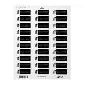 2024年度卒業発表パーティー差出人住所 ラベル (フルシート)