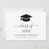 2024年度卒業発表白黒 サンキューカード (正面)