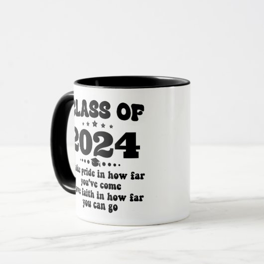 2024年度卒業贈与のパーソナライズされた種類 マグカップ (正面左)