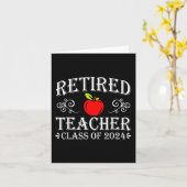 2024年度担任 教師 引退 最終日 学校 カード (黄色い花)