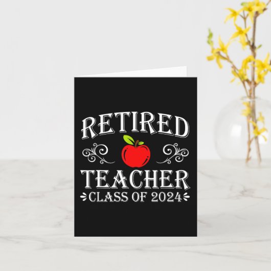 2024年度担任 教師 引退 最終日 学校 カード (黄色い花)