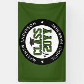 2024年度森林グリーン卒業パーティーのクラス 横断幕 (縦)